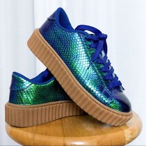 Holo Mermaid Flatform Sneakers